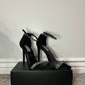 Black Rhinestone Steve Madden Heels